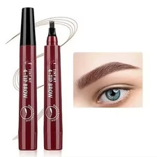 Four-Pronged Eyebrow Pencil, Four-End, Long-Lasting, Non-Smudged, Water-Resistan