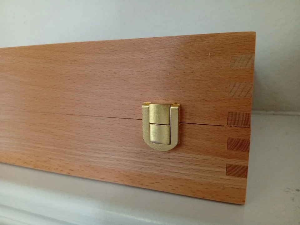 Browning Pistol Storage Box – Beech Wood, 9" x 16"x4". - Image 4 of 4