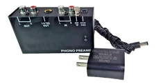GOgroove Mini Phono/Turntable Preamp Model : GGAAPPA100BKUS, Good Working