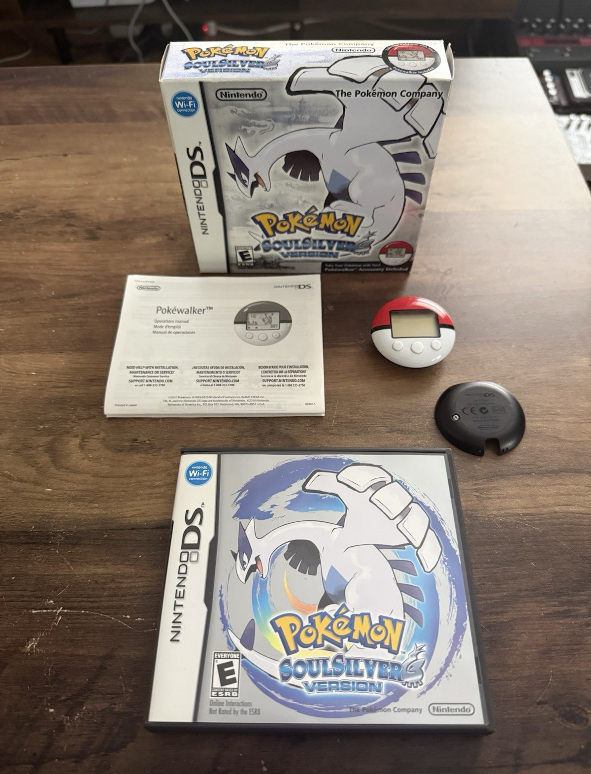 Nintendo Pokemon SoulSilver Version DS w/ Pokewalker, Box and Manual