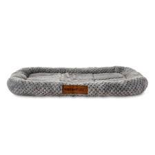 Vibrant Life Cozy Luxe Pet Bed Crate Mat - Gray, 24", Soft,For Small/Medium Pets