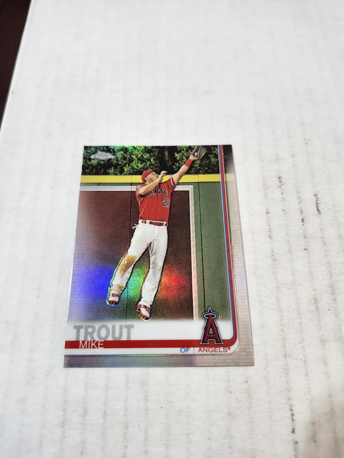 2019 Topps Chrome Refractor Mike Trout # 200