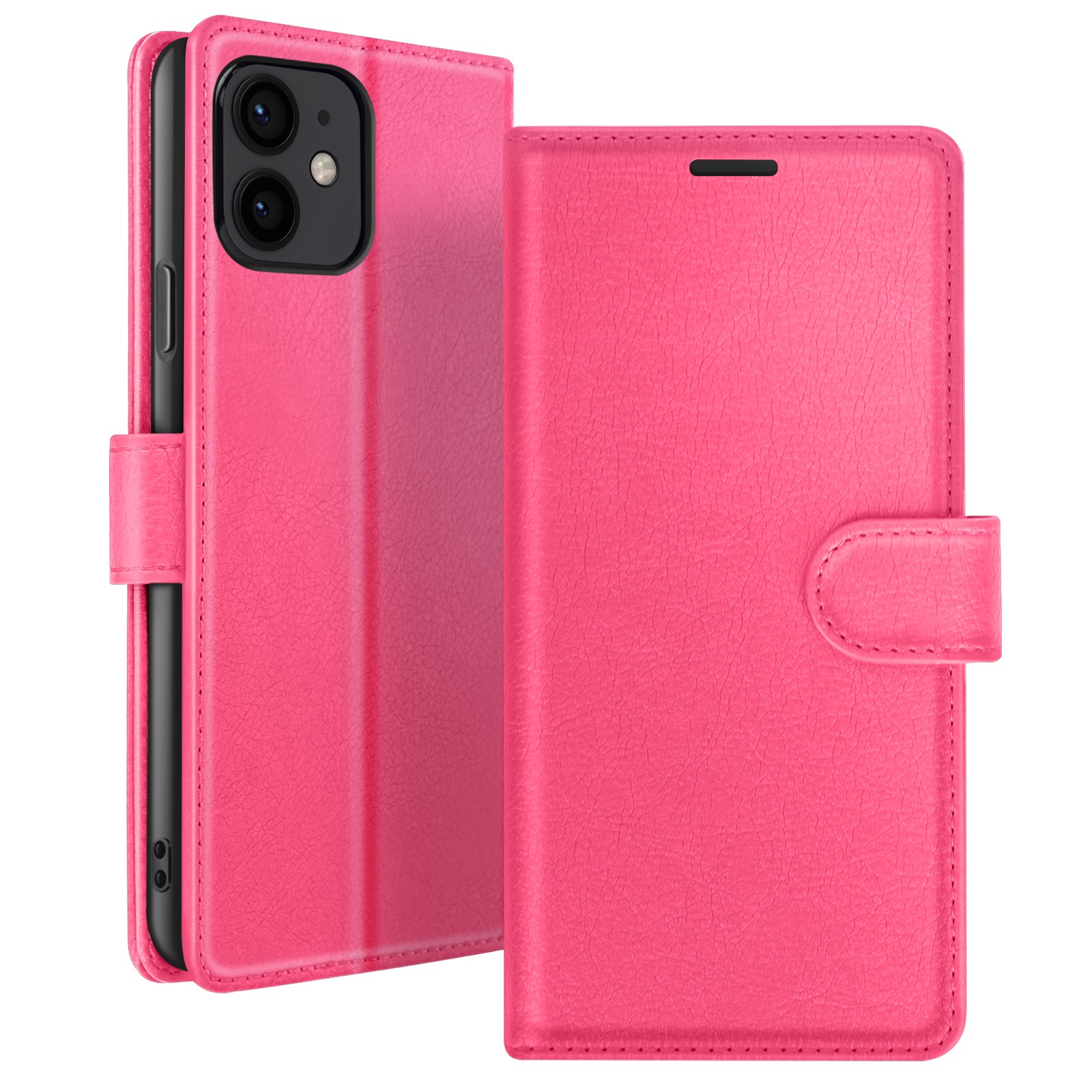 Protégez votre iPhone 12 mini des chutes avec cet étui portefeuille fuchsia