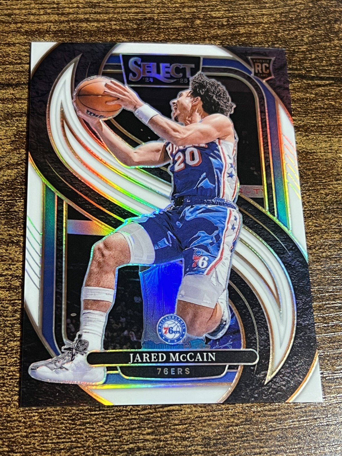 JARED MCCAIN 2024 Panini Select White Prizm /149 #184 Rookie Premier