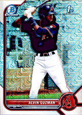 2022 Bowman Chrome Mega Box Alvin Guzman Mojo Refractor #BCP-18