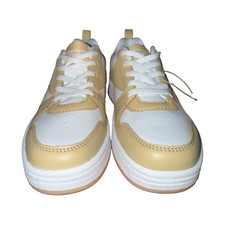 Reebok Royal Prime 2.0 Kids Beige White Sneakers Size 1 Lace Up Synthetic