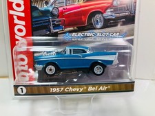 AUTO-WORLD THUNDERJETS Ultra G carded  1957 CHEVY BEL AIR  use on Aurora AFX