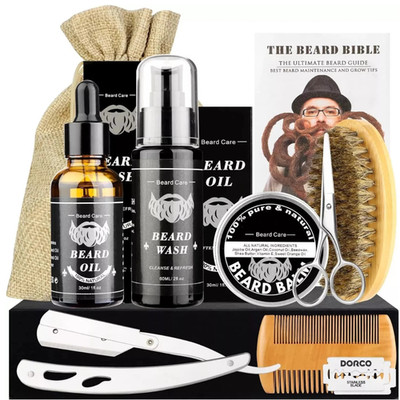 MXTIMWAN Beard Care Set for Men, 10 Pieces, Gifts Beard Set for Men