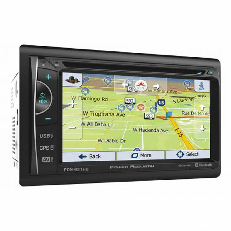 Power Acoustik PDN-621HB -Double DIN CD/DVD Player 6.2" GPS 