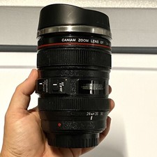 Canon Caniam Camera Lens EF 24-105mm Stainless Steel Travel Tea Coffee Mug Cup
