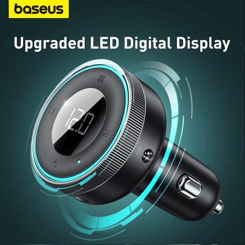 Baseus FM Transmitter Bluetooth 5.0 TF AUX Auto MP3 Player USB Ladegerät KFZ DE - Bild 4 von 12