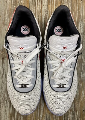 NIKE LEBRON 20 ホワイト/ブラック/ユニバーシティ Nike LEBRON 20 XX Men's Size 4.5 Basketball Shoes 