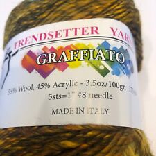 Trendsetter Yarn Graffiato Knitting Sweater Scarf Crochet  Wool