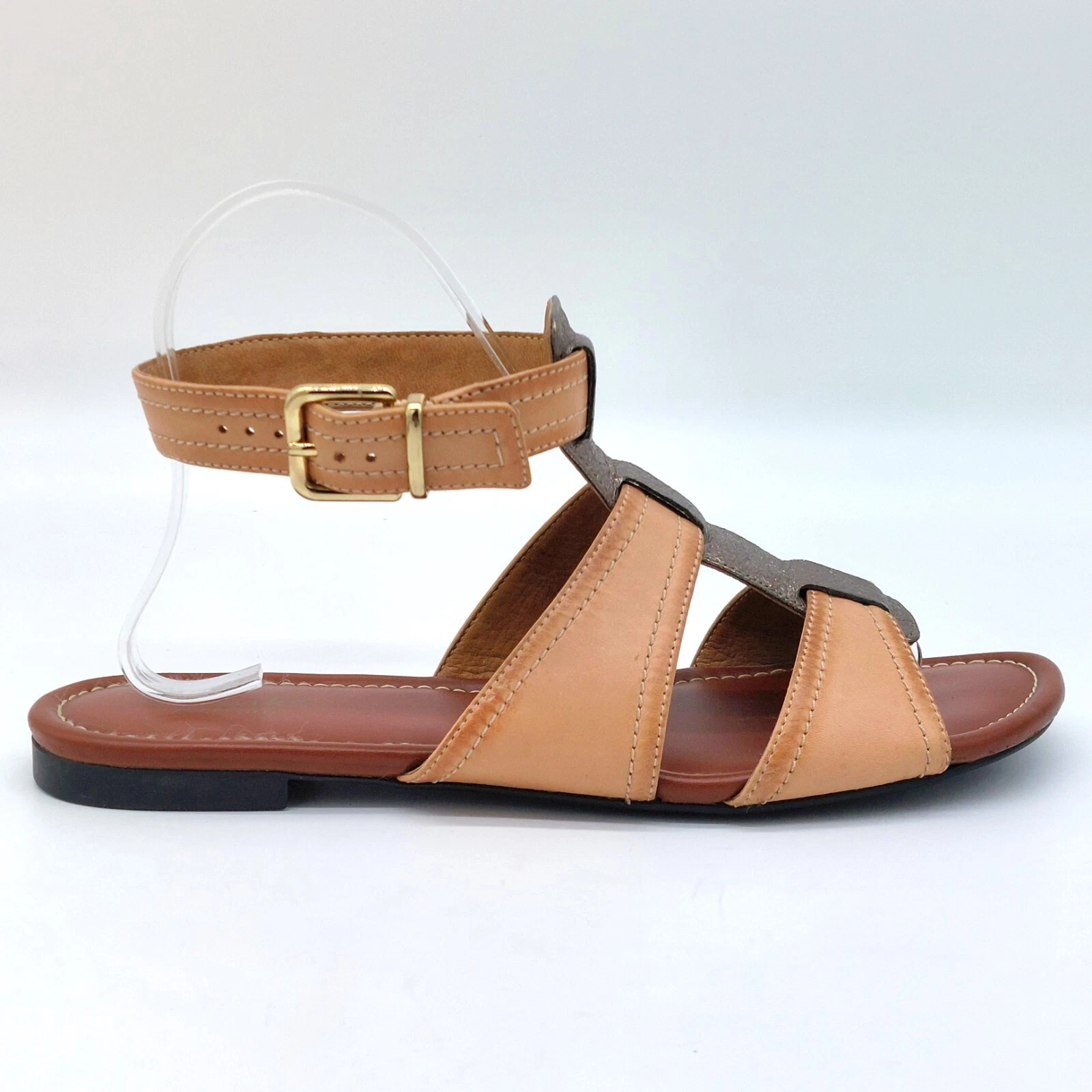 Sandali Clarks Artisan donna taglia 8M pelle marrone naturale hobo chic hippie