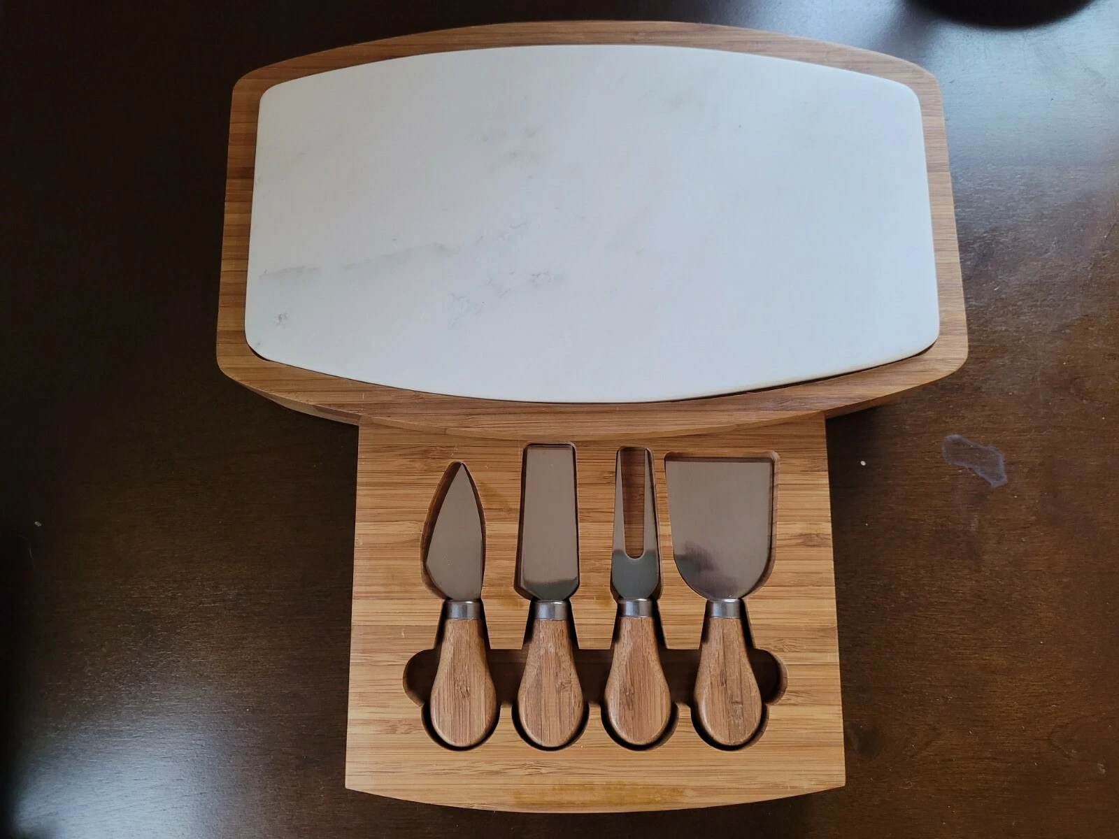 B. Smith Cheese Board Set with Stainless Steel Utensils
