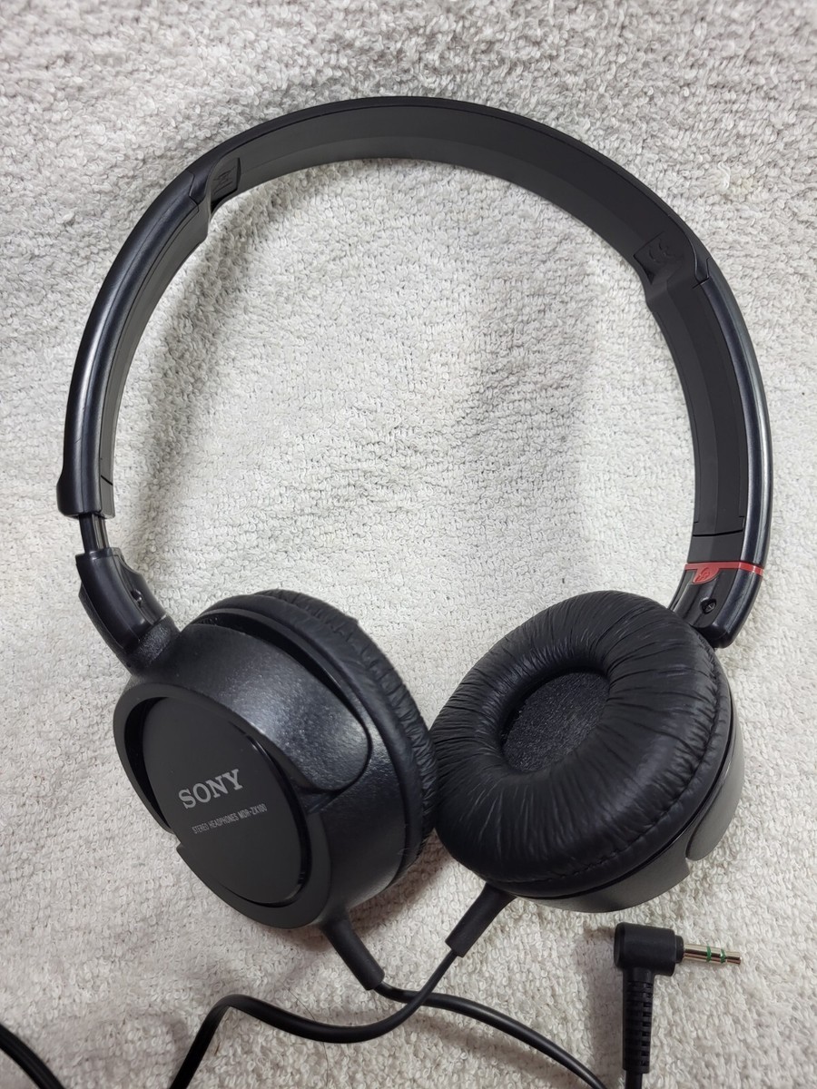 Sony MDR-ZX100 Headphones Black Wired Headband Padded Over Ear Cup