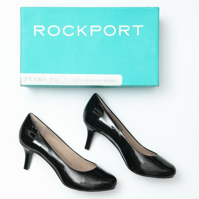 rockport black heels