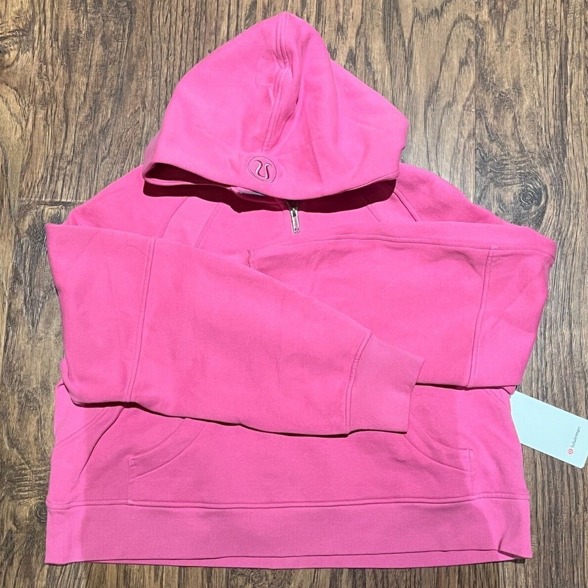 NEW Lululemon Scuba Oversized Half-Zip Hoodie Pink Blossom Size XS/S &  XL/XXL