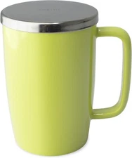 FORLIFE Dew Glossy Finish Brew-In-Mug with Basket Infuser & "Mirror",Mugs