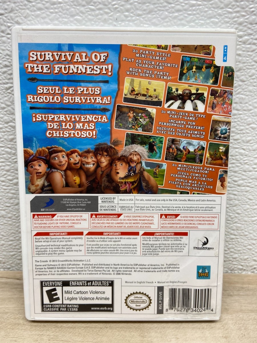 Wii★THE CROODS PREHISTORIC PARTY! 海外版 Amazon.com: The Croods: Prehistoric Party! - Nintendo Wii