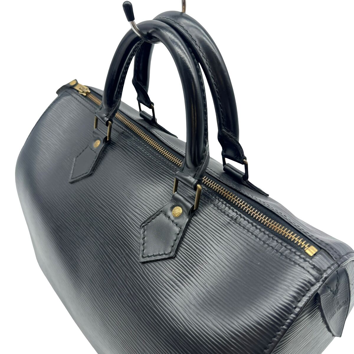 Authentic LOUIS VUITTON Speedy 30 Hand Bag M43002 Black Authentic LOUIS VUITTON Speedy 30 Hand Bag M43002 Black