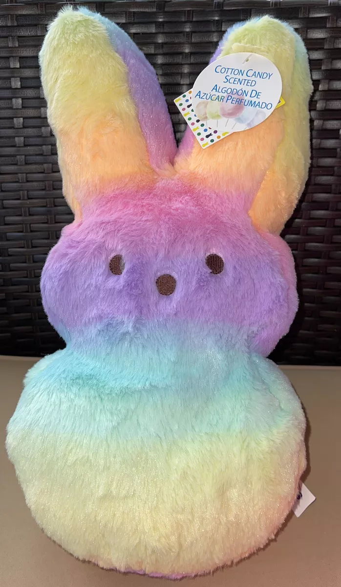 Peeps Rabbit 15” Fuzzy Tie Dye Cotton Candy Scented Plush Easter Bunny PEEP NWT