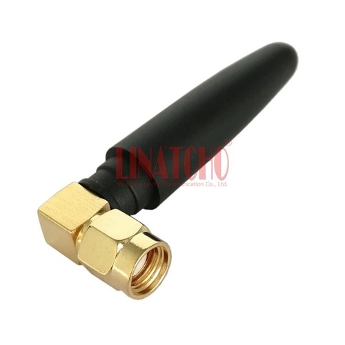 10PCS Stubby Right Angle RP SMA Male Jack Connector Small 2.4GHz WIFI Antenna - 第 3/10 張圖片