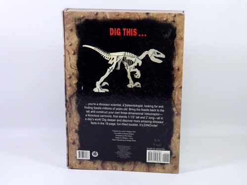 Dinosaur Discovery 3D VELOCIRAPTOR Puzzle MODEL 51 Piece 2 FOOT Long - Picture 2 of 5