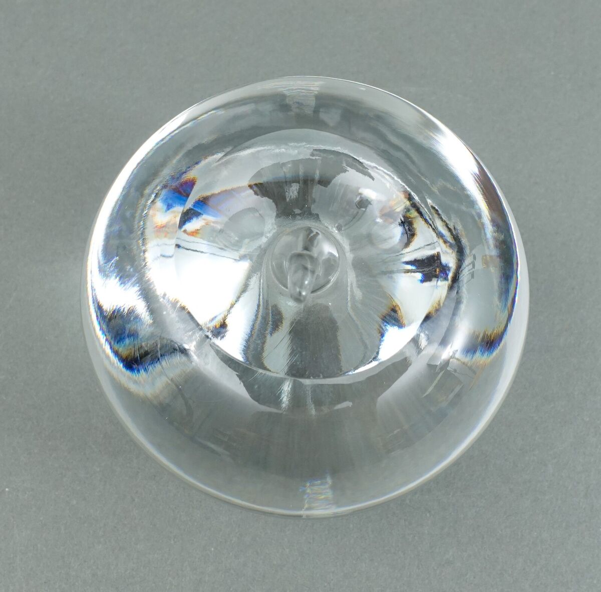 Tiffany & Co. Signed Vintage Crystal Clear Apple Fruit Glass Tiffany & Co. Signed Vintage Crystal Clear Apple Fruit Glass