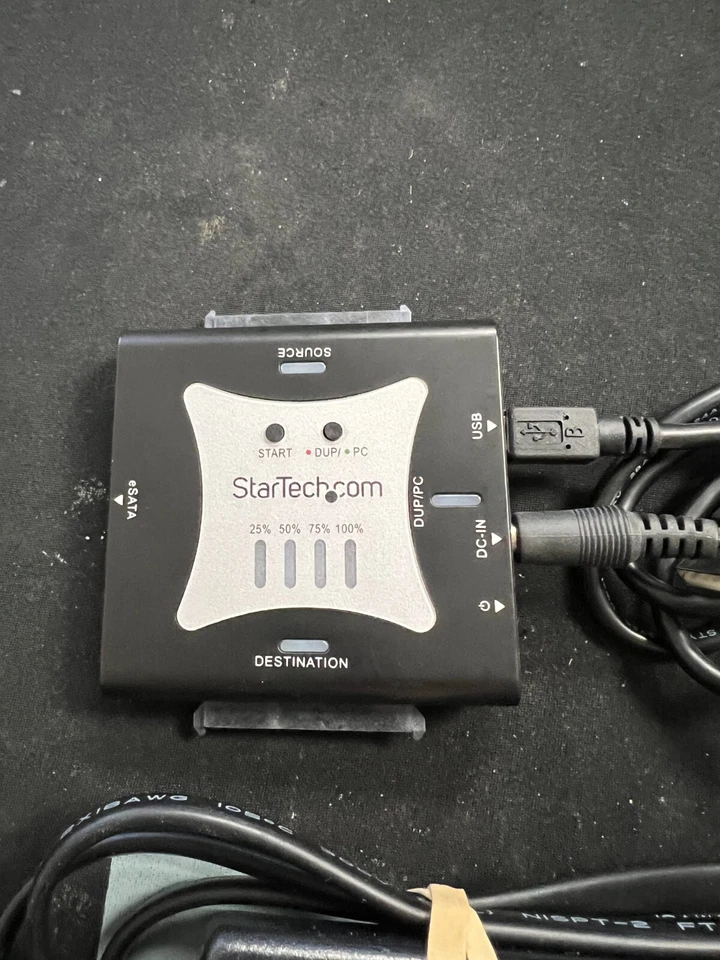 STAR TECH Portable eSATA USB to SATA Standalone HDD Hard Drive Duplicator/CLONE - Image 2 of 4