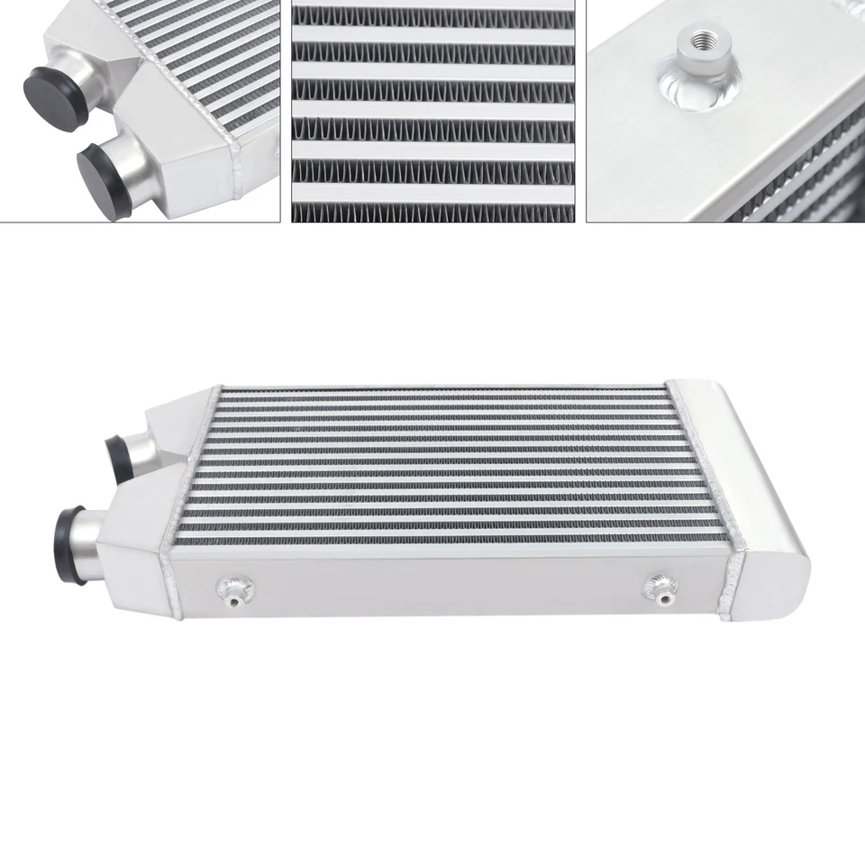  	2.5" Same Side Turbo Front Mount Alumiunum Intercooler For All Cars and Trucks Foto 2 de 4