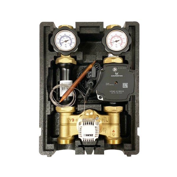 Grundfos Regelstation Pumpengruppe FußBodenheizung Inkl. Grundfos UPM3 Hybrid-image