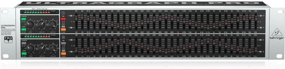 Behringer Graphic equalizer FBQ3102HD 31 band stereo feedback ULTRAGRAPH PRO NEW - Image 2 of 4