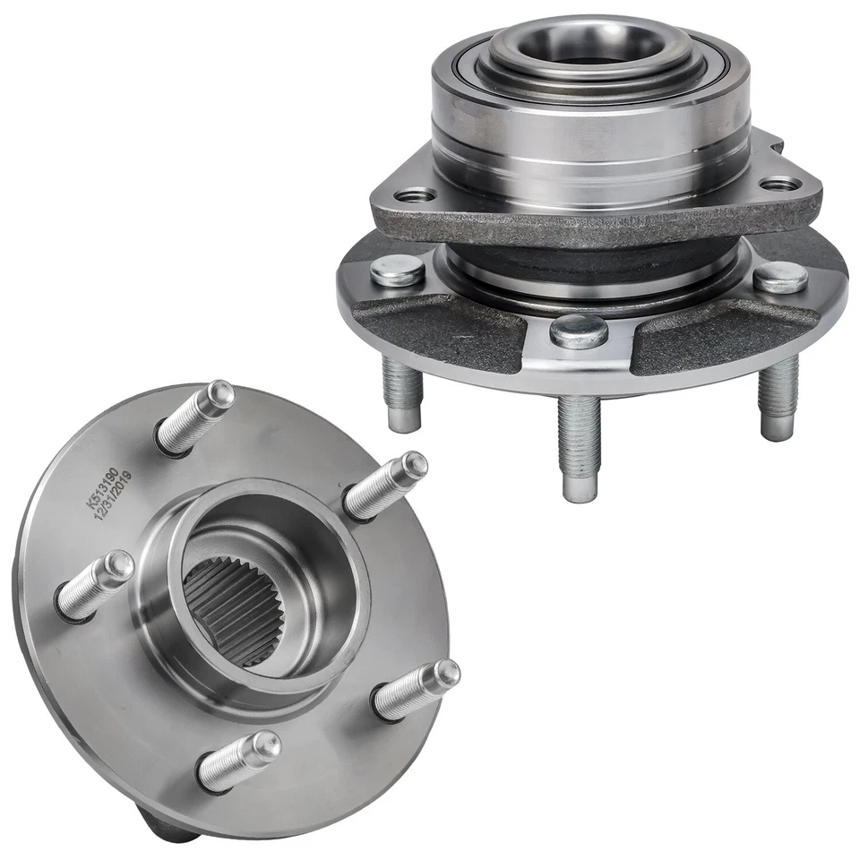 4pc Front Rear Wheel Bearing Hubs for 2002-05 Saturn Vue Equinox Torrent Non-ABS - Image 3 of 4