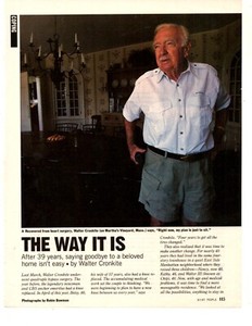 Newscasters-news anchors-newsmen 50+ years clippings lot! Walter Cronkite etc