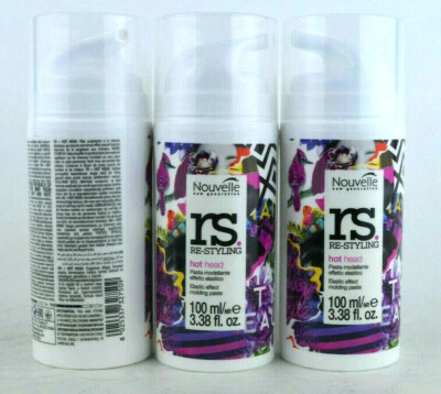3x 100ml Nouvelle RS Hot Head elastische Modellierpaste
