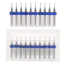 10Pcs/set PCB print circuit board carbide CNC mini micro drill bits FPHkj