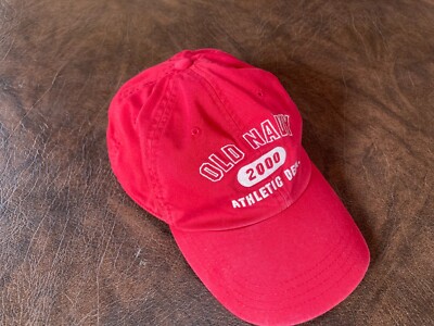 Size S-M OLD NAVY Cotton Red Baseball Cap/Hat Adjustable