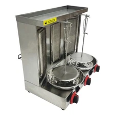 Three End Gas Middle East Barbecue   Shawarma Machine Gas Kebab Gyro Grill 110V