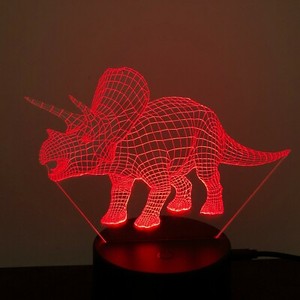 triceratops night light