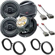 4X GRAVITY 6.5 inch Front & Rear Speaker for Honda Civic 2006-2021