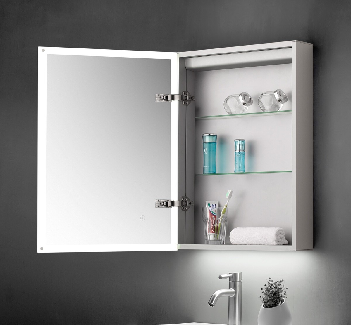 Bathroom Mirror Cabinet With Shaving Socket | Cabinets Matttroy