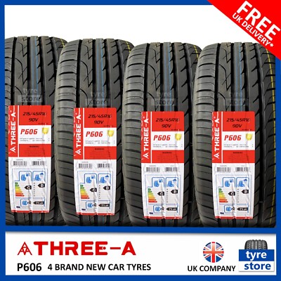 4X New 215 45 16 THREE-A P606 90V XL 215/45R16 2154516 *C/B RTAED* (4 ...