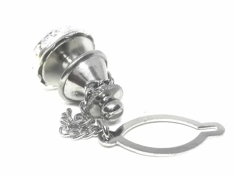 SWARVORSKI RIVOLI CRISTAL TIE TACK Foto 3 de 4