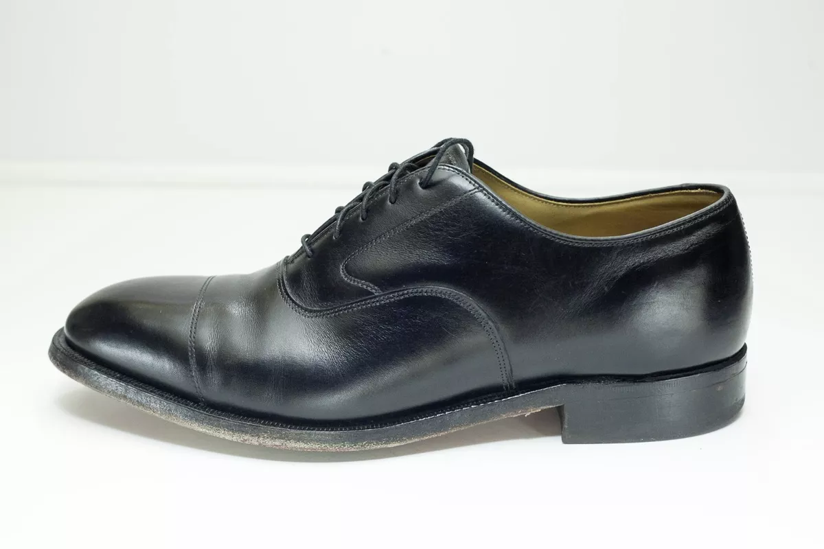 Johnston Murphy 9 Black Oxford Men s Dress Shoes Leather Soles