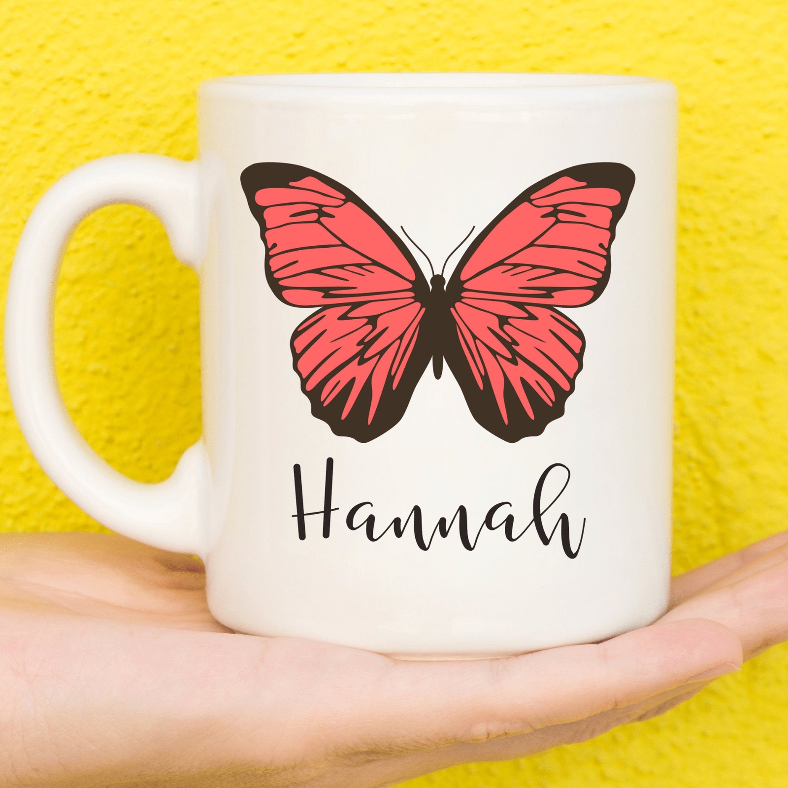 Personalised Butterfly Mug Butterfly Gift Butterfly Lovers Personalised Mugs