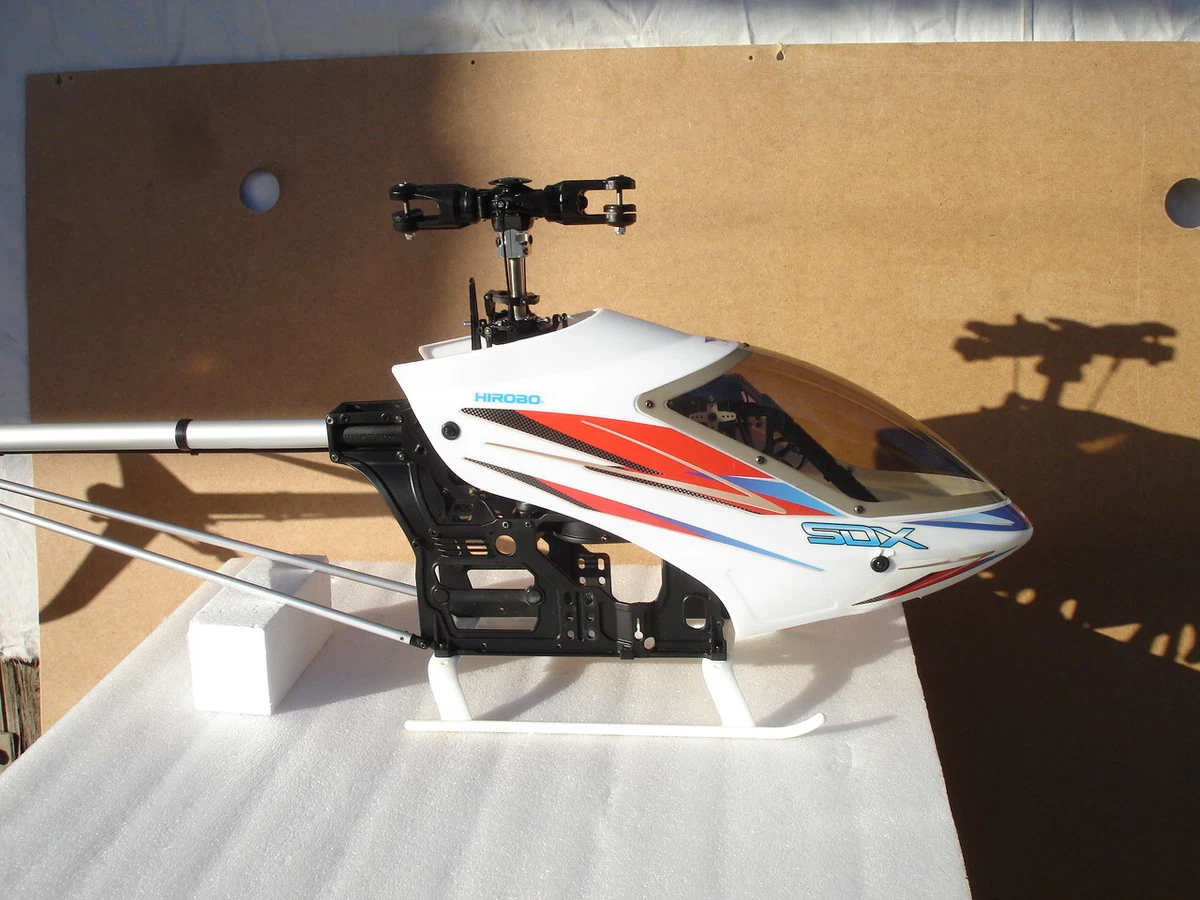 Hirobo Sceadu SDX 50 FBL + Electro Motor Mount + battery mounting