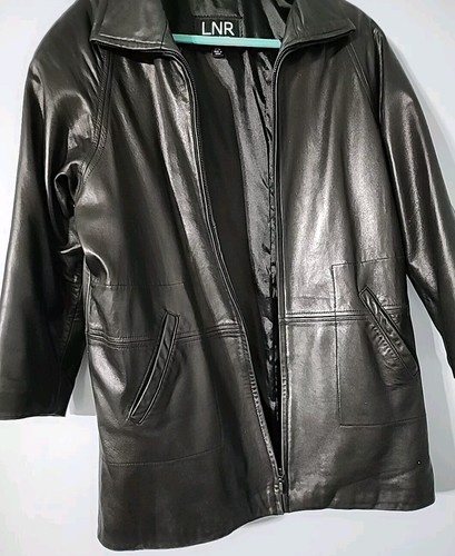 LNR EXCLUSIVELY FOR NORDSTROM Women's Leather Coat Size PM - Picture 7 of 8