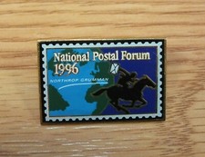 Vintage 1996 National Postal Forum Northrop Grumman Collectible Stamp Lapel Pin