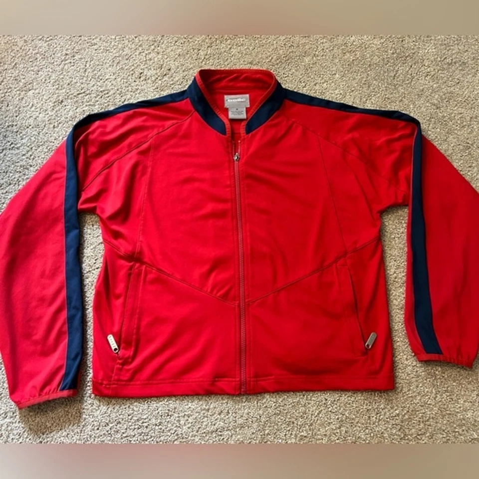 Куртка спортивная на молнии Bolle размер M красная теннис гольф пиклбол - Изображение 2 из 4